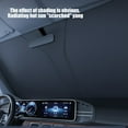 thumbnail image 6 of Tgbvmt Foldable Car Sunshade for Windshield Thermal Insulation Sunscreen with Pouch 57x31.5in Universal Fit for Most Sedans and SUVs Protects Interior from Heat and UV Rays Keeps Car Cool and Safe, 6 of 9