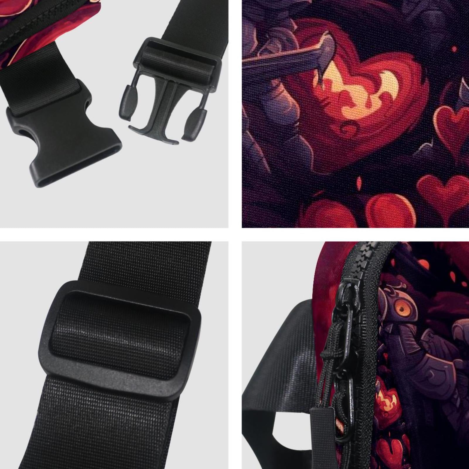 Love Lightweight Adjustable Sling Bag Waist Pack with Extension Strap Unisex - Ideal for Travel and Outdoor Activities