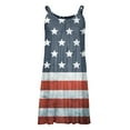 thumbnail image 3 of DYMADE Women Sleeveless Star Tank Dress Summer USA National Day Sundress, 3 of 4