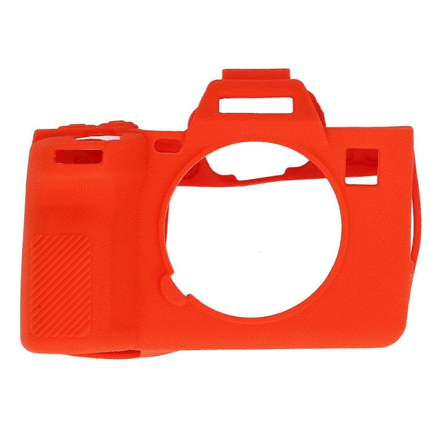 Silicone Protective Case for A7R5 Soft Shockproof Anti Slip Digital Camera Housing Cover Body Skin Case Orange