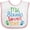 White and Pink, variant on Inktastic My Abuelo Loves Me Boys or Girls Baby Bib