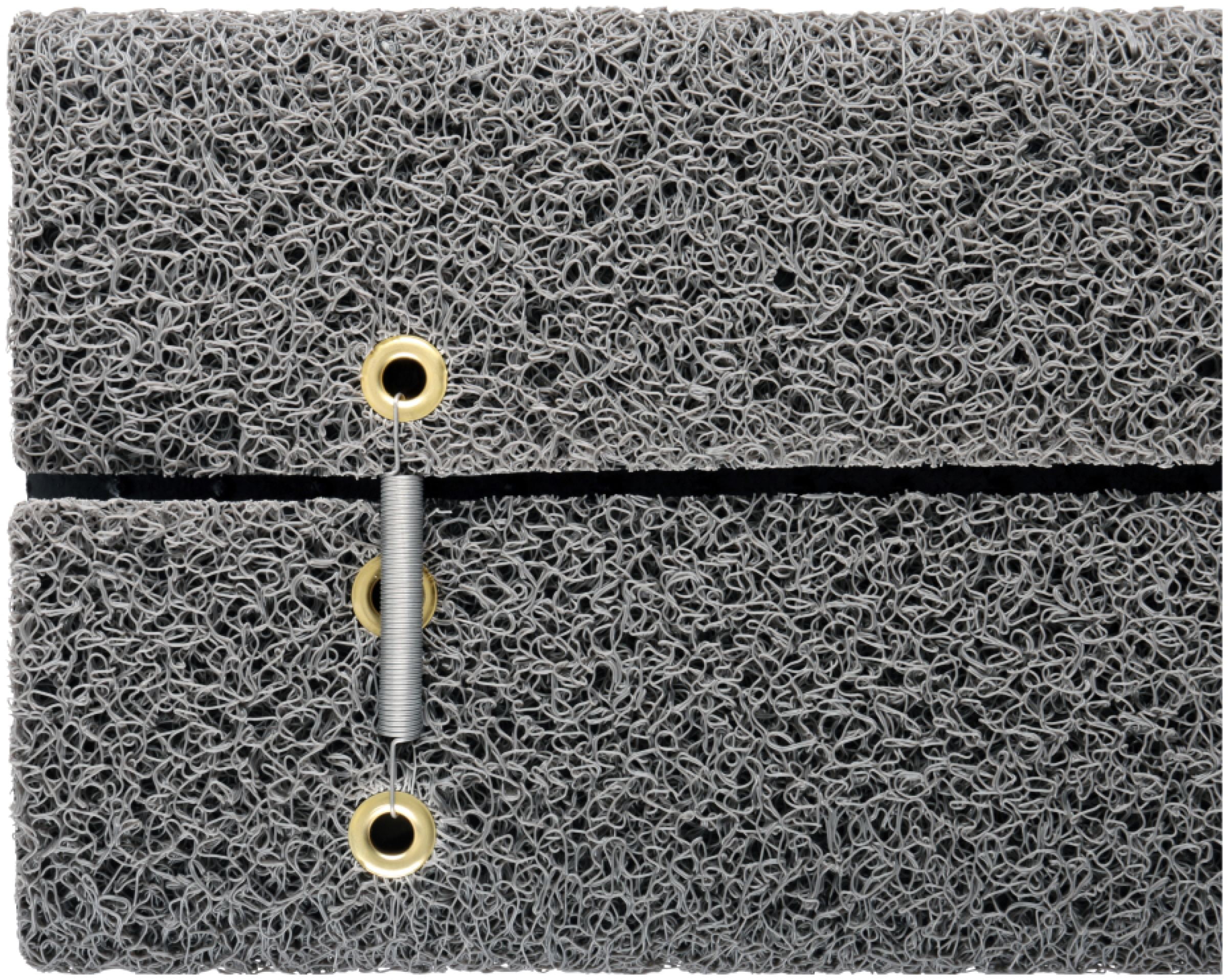 Camco 42964 17.5" x 18" Premium Wrap Around RV Step Rug, Gray