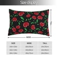 thumbnail image 2 of Fotbe Cherry Funda de Almohada Decorativa Estilo Occidental, Lujo en Algodón, Fundas para Almohadas King, Cojín Estampado para Decoración del Hogar-20"x30", 2 of 6