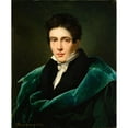 thumbnail image 3 of Alexandre-Jean Dubois-Drahonet 12x14 Black Modern Framed Museum Art Print Titled - Portrait of Monsieur Gest (1819), 3 of 5