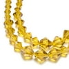 Cousin Glass Crystal Amber Strung Chain, 42 Piece