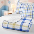 thumbnail image 4 of Erosebridal Minimalist Stripe Twin Quilt Set,Boho Lines Twin Coverlet Set,2 Pieces,1 Bedspread and 1 Pillowcase, 4 of 7