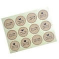 thumbnail image 1 of RENACLIPY 12Pcs Packing Sticker Light Brown Adhesive Sealing Tape for Cookie Bags and Baking Packaging, 1 of 8