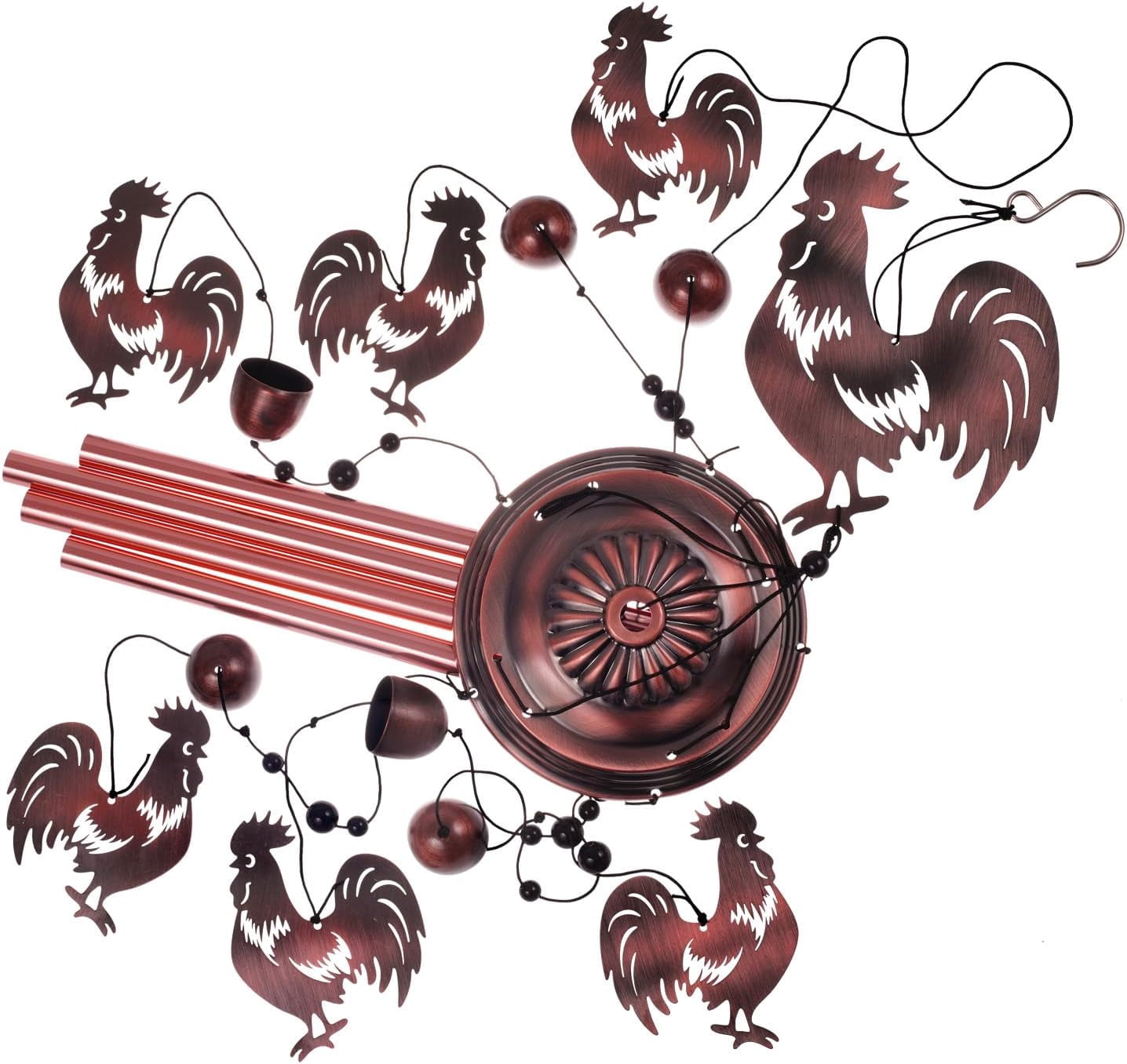 OAE Chicken Wind Chimes for Garden,Home,Balcony,Yard, Outdoor Decoration,Cock Wind Bells, Memorial Wind Chime, Chicks Wind Catcher, Blessing WindChimes Gifts for Mom, Grandma, Family, Women, Friends