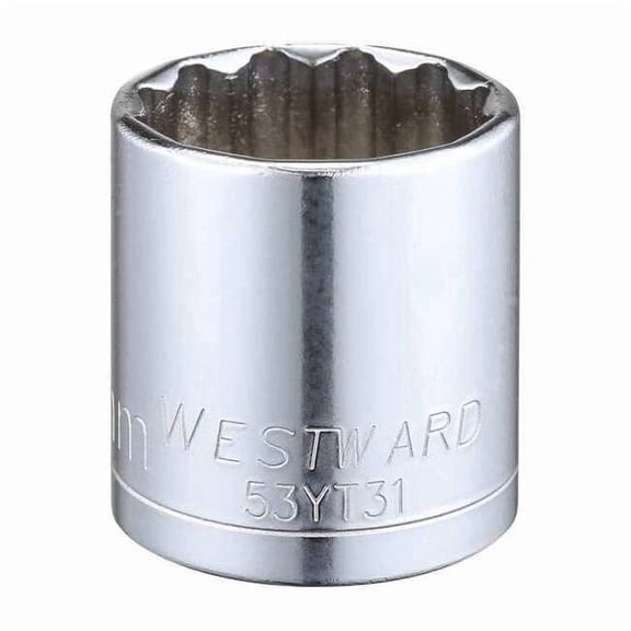 Westward Socket, Steel, Chrome, 23 mm 53YT31