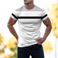 thumbnail image 2 of Sngxgn Men's Fit Short Sleeve T-Shirt Crewneck Lightweight Tee Shirts for Men Workout Casual(White,M), 2 of 7