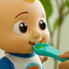 CoComelon Deluxe Interactive JJ Doll - Includes JJ, Shirt, Shorts, Pair of Shoes, Bowl of Peas, Spoon - Toys for Preschoolers