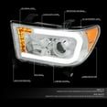 thumbnail image 2 of DNA Motoring For 07-13 Toyota Tundra LED DRL Turn Signal Projector Headlight Lamp Pair Chrome Amber, 2 of 11