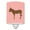 Pink Check, variant on Cotentin Donkey Pink Check Ceramic Night Light
