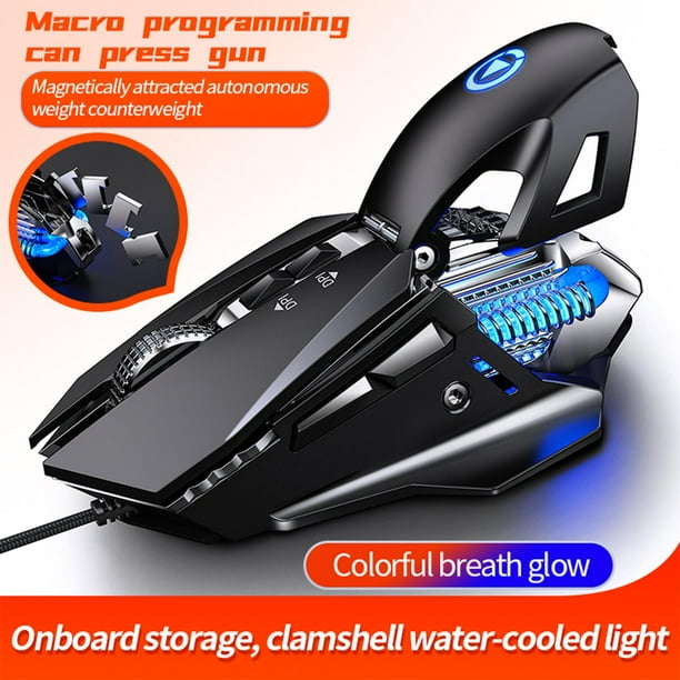 Ratón mecánico para juegos CUTICAT G10 con Cable DPI ajustable hasta 7200 negro