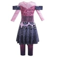 thumbnail image 2 of Girls Audrey Costume with Wig Jumpsuit Halloween Cosplay Fancy Dress Up, 2 of 7