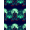 Navy Blue Green Red, Pattern 2, variant on ODIKA 8'x10' Washable Area Rug Spooky Bats Gothic Skull Motif Halloween Eerie Refined for Dining Room, Large Office, Lounge, Non-Slip Chair-Friendly Mat