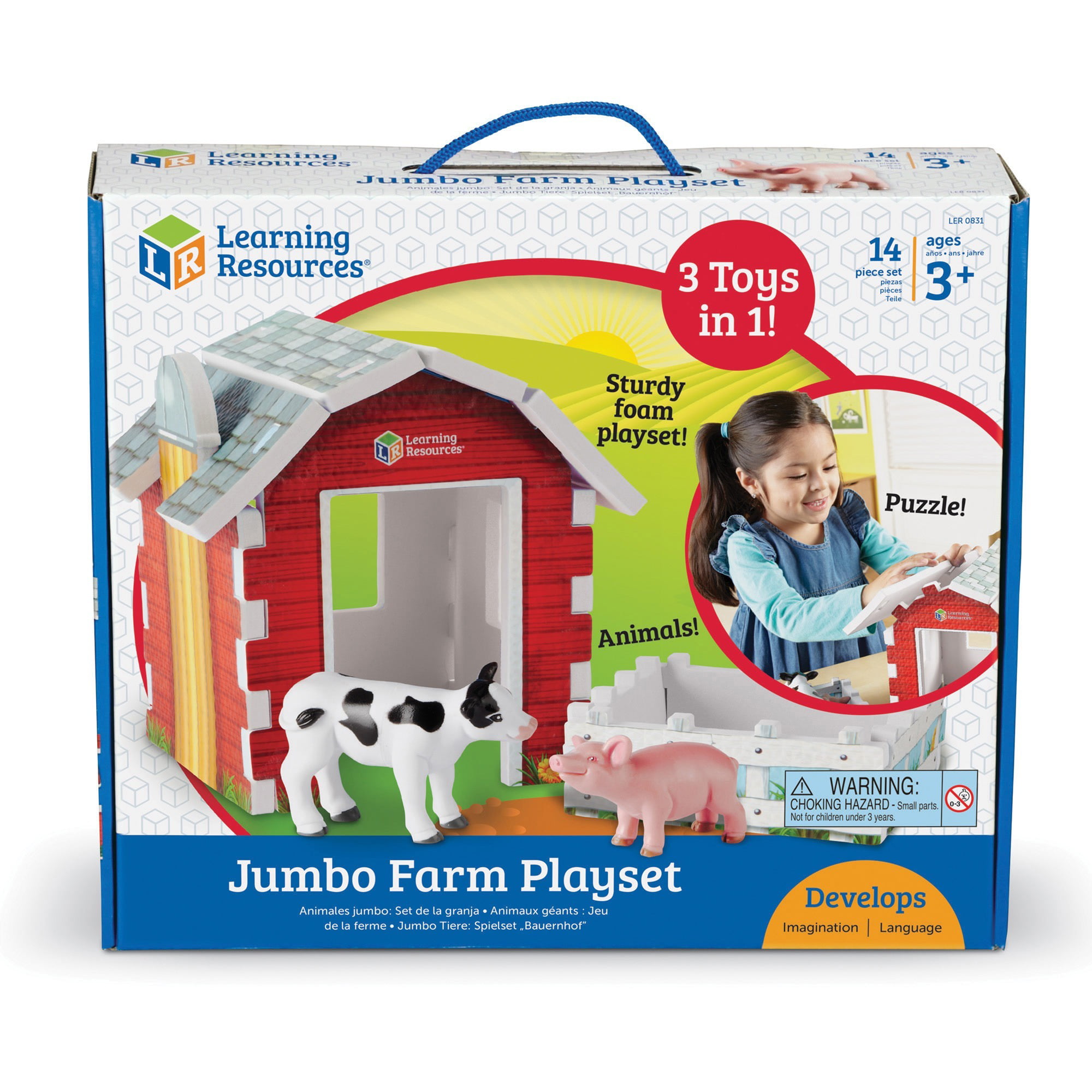Learning Resources Jumbo Farm Play Set 0831 for sale online 