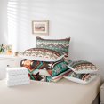 thumbnail image 4 of Erosebridal Tribal Aztec Bedding Sets King Size, Bohomian Hippie Comforter Sets with Sheets, Triangle Geometric Decor, Reversible, 4 of 5