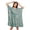 Aquamarine Green2, variant on Short Caftan Cover Up Dress Printed Women Kaftan Beachwear Cover Up