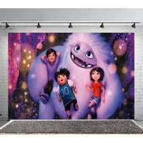 Abominable Backdrop Banner Party Supplies Poster Movie Theme Background for Photography Birthday Decorations