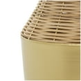 thumbnail image 4 of DecMode 15" Handmade Woven Brown Rattan Vase with Gold Metal Base, 4 of 9