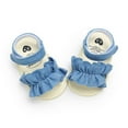 thumbnail image 6 of URMAGIC 0-18M Baby Girls Cotton Denim Sandals Easy-Wear Soft Sole Summer Shoes, 6 of 6