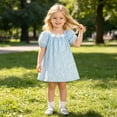 thumbnail image 5 of MEZZALL Toddler Girls Short Sleeve Holiday Party Floral Dress Dance Dresses Clothes Cute Sundress, 5 of 9