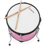 Gammon Percussion 5pc Junior Drum Set - Beginner Kit with Stool & Stands - Pink