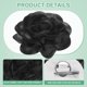 thumbnail image 2 of Broches de flor de rosa extra grande de 2 piezas, alfileres de solapa de 7.87 pulgadas, clip de cabello de gran flor de camelia para mujeres en bodas/baile/ropa/accesorios/fiesta., 2 of 7