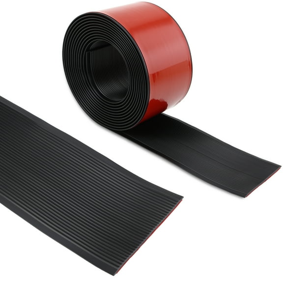 Gaahing Heavy Duty Anti-Slip Stair Treads, Peel and Stick Rubber Grip Strip for Outdoor Indoor Steps & Ramps,196.8" L x 4" W, Black