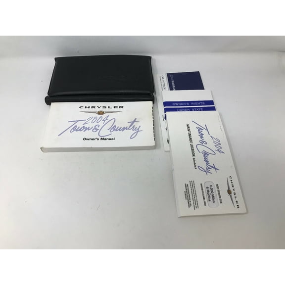 2004 Chrysler Town and Country Owners Manual Handbook with Case OEM H02B49006