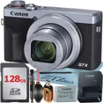 thumbnail image 1 of Canon PowerShot G7 X Mark III Digital Camera (Silver) with 4.2x Optical Zoom Lens + 128GB Memory Card + Cleaning Pen + ZeeTech Starter Bundle, 1 of 5