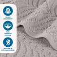 thumbnail image 4 of Superior Chevron 2-Piece Zero Twist Cotton Bath Sheet Set, Plush and Ulta Soft Towels, Platinum, 4 of 10