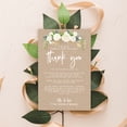 thumbnail image 4 of Koyal Wholesale Rustic Kraft Brown with Florals Wedding Thank You Place Setting Cards for Table Reception, 56-Pack, 4 of 5