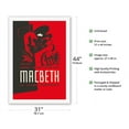 thumbnail image 2 of Macbeth by William Shakespeare - The W.P.A. Federal Theatre Negro Unit - Vintage Theater Poster by Anthony Velonis c.1936 - Fine Art Rolled Canvas Print 27in x 40in, 2 of 4