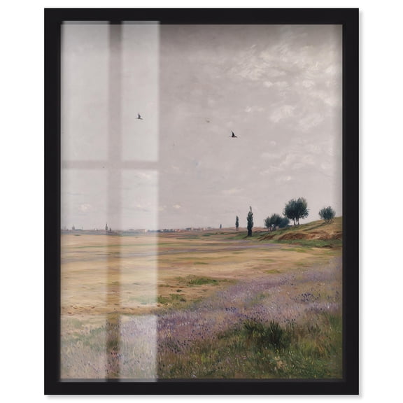 Late Summer's Day I Shadowbox Print Coastal Wall Decor by Art Remedy, Black Frame, 16 x 20