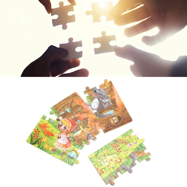 Rompecabezas Para Niños De Dibujos Animados, 60 Uds., Rompecabezas Con Imagen De Dibujo, Juguete Para Regalo Para Niños Con Caja De Hierro