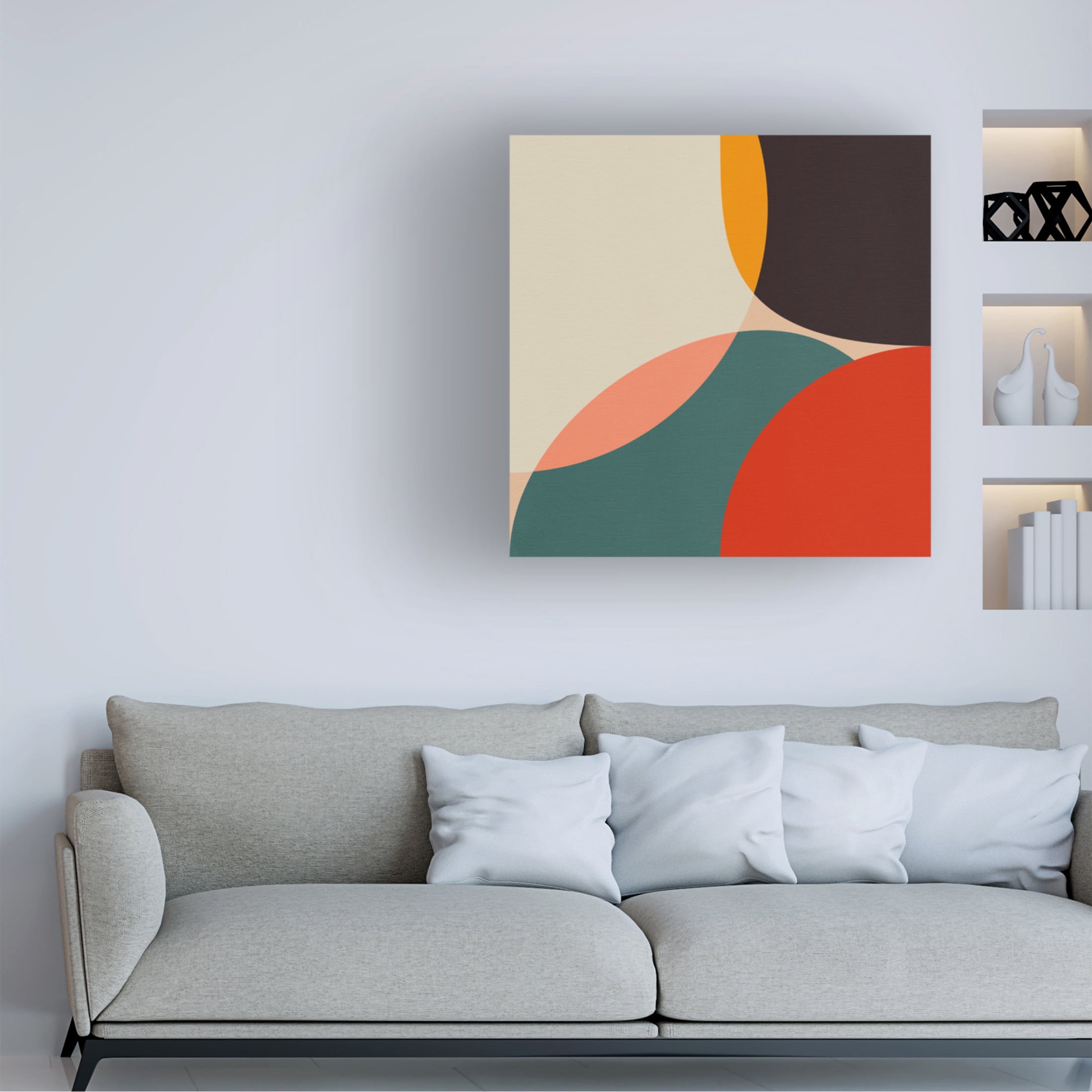 Trademark Fine Art Ana Rut Bre Bauhaus Modern Bold 4 Canvas Wall Art