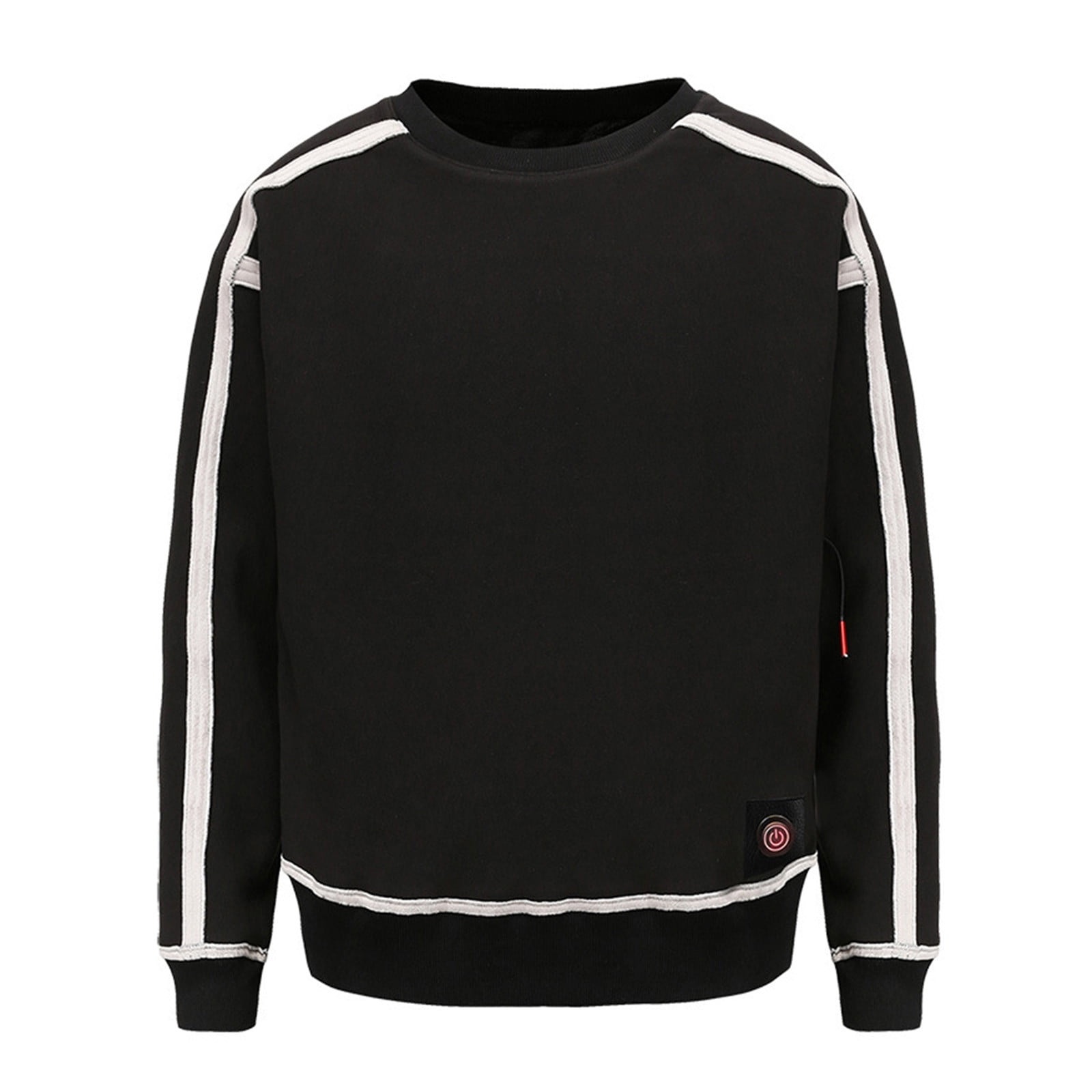 Heated Pullover Sweatshirt for Men Women Long Sleeves Fleece Lined