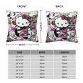 thumbnail image 2 of Hello Kitty Pillow Cover, Square Throw Pillow Cases For Couch Sofa Bed Living Room,Home Decorative, 20"X20", 2 of 9