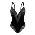 thumbnail image 4 of Nuevo body moldeador de encaje para mujer, escote en V profundo, control de abdomen, camisetas sin mangas, traje de cuerpo, tangas esculpientes sin costuras, moldeador de cuerpo, 4 of 5
