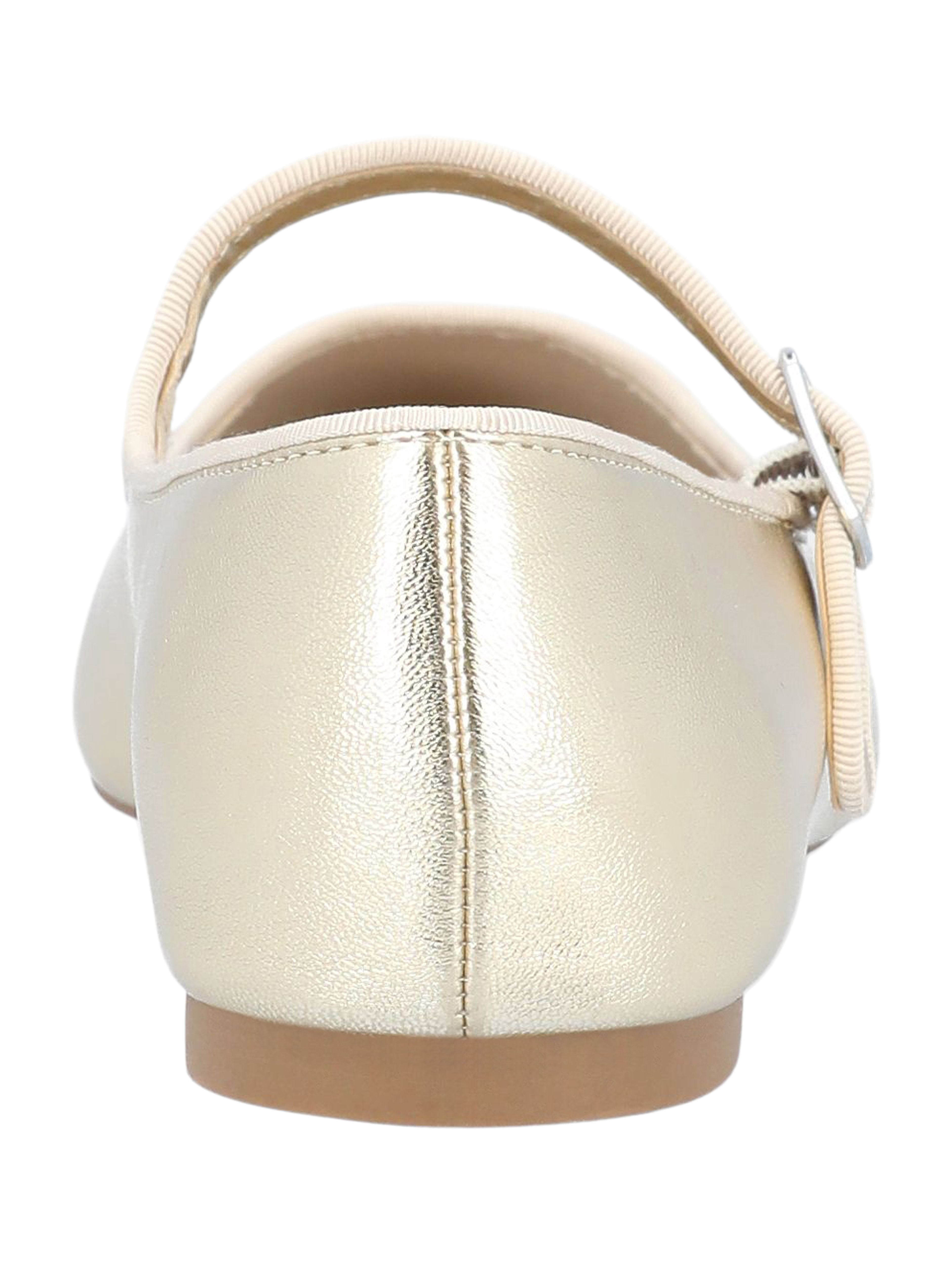 Time and Tru Women's Faux Leather Mary Jane Flats, Wide Width Available