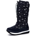 thumbnail image 1 of ZECATL Bottes d'Hiver Imperméables pour Femmes, Doublées de Fourrure, Bottes de Neige Givrées, 1 of 7