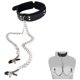 thumbnail image 2 of Clip para pezón, puños para pezones para adultos, puños para el cuello, cortapelos de cuero, Collar, cortapelos con cadena de Metal, 2 of 8