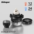 thumbnail image 3 of Sidagar 22 oz Insulated Stainless Steel Water Bottle with Straw and Handle, Wide Mouth, Butterfly Print, 3 of 10