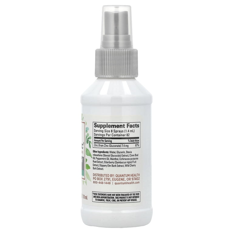Quantum Health Therazinc Spray - Peppermint 7.4 mg 4 fl oz Spray