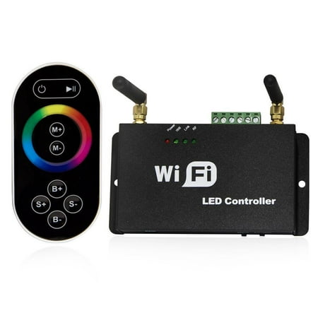 Entry Wireless Remote - LED4Everything (TM)Touch Screen Remote Controller Wifi Wireless For RGB LED Strip IOS Android Phone