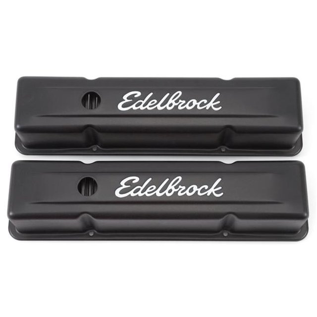 Edelbrock 4643 SBC Signature Série Couvercle de Valve Kit&44; Noir