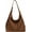 Brown, variant on LinYooLi Hobo Bags for Women Soft PU Leather Tote Shoulder Bag Vintage Slouchy Handbag Purses