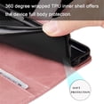 thumbnail image 7 of For Samsung Galaxy S26 Edge 5G 6.7-inch Wallet Case for Women Men Multi-Card Slots Zipper Pocket Leather Phone Case,Pink,For Galaxy S26 Edge 5G, 7 of 7
